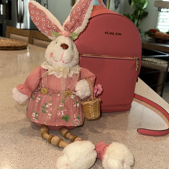 NWT MKLeather Peach Backpack - Picture 16 of 16